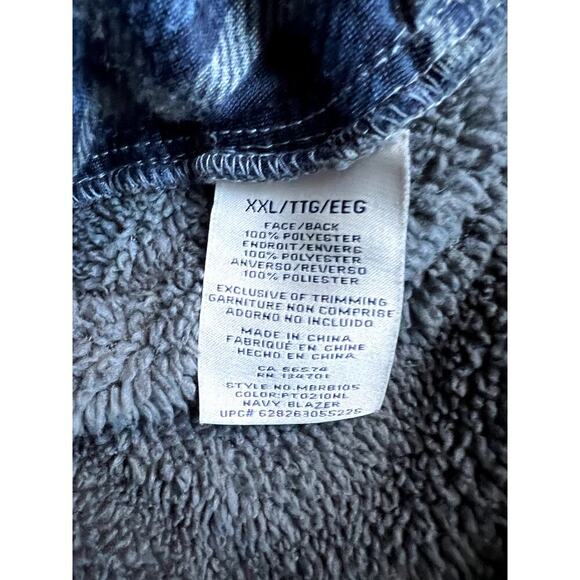 Men's Boston Traders fleece lined fleece shirt jacket size 2XL - Picture 6 of 6